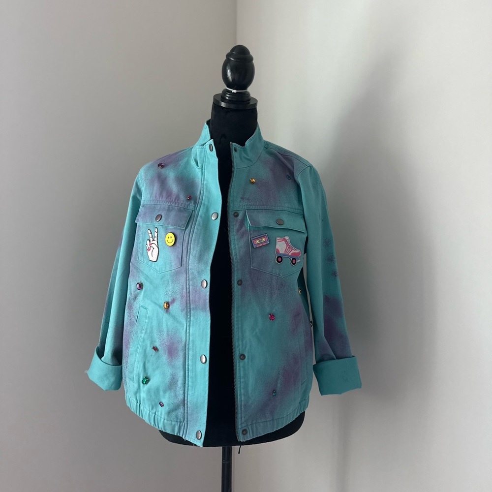 Handmade painted jacket. - Picture 10 of 17